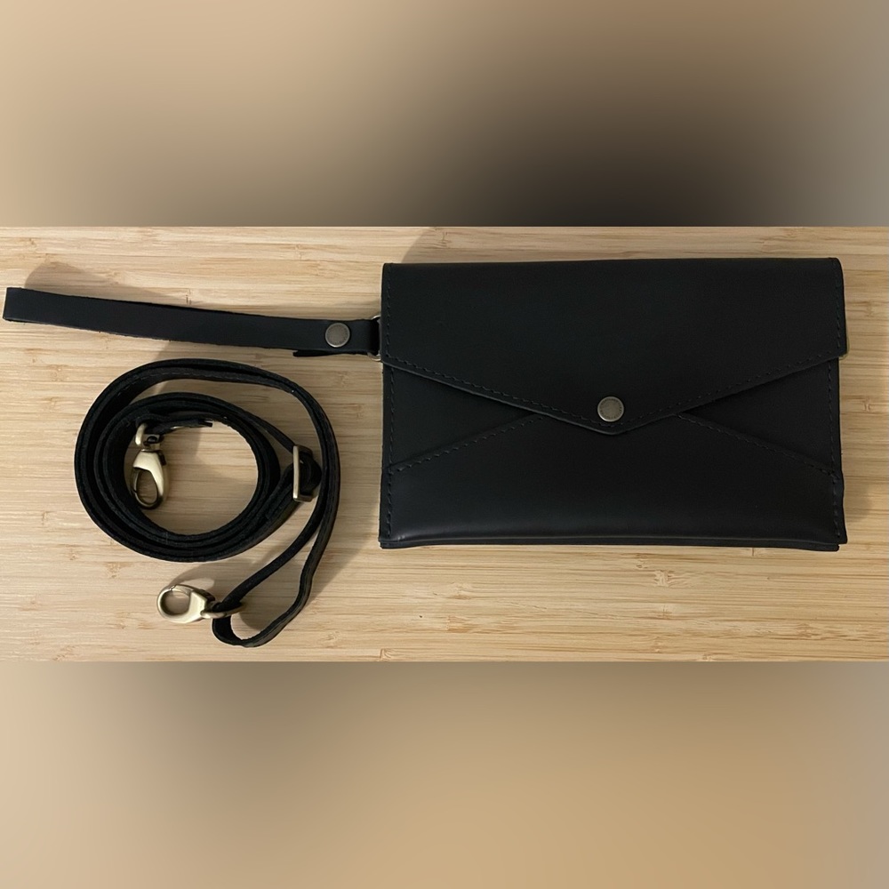 Black Envelope Convertible Crossbody
